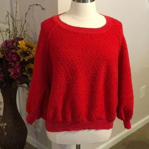 Rue21 Red 2x Baucle Knit Sweater Sweatshirt